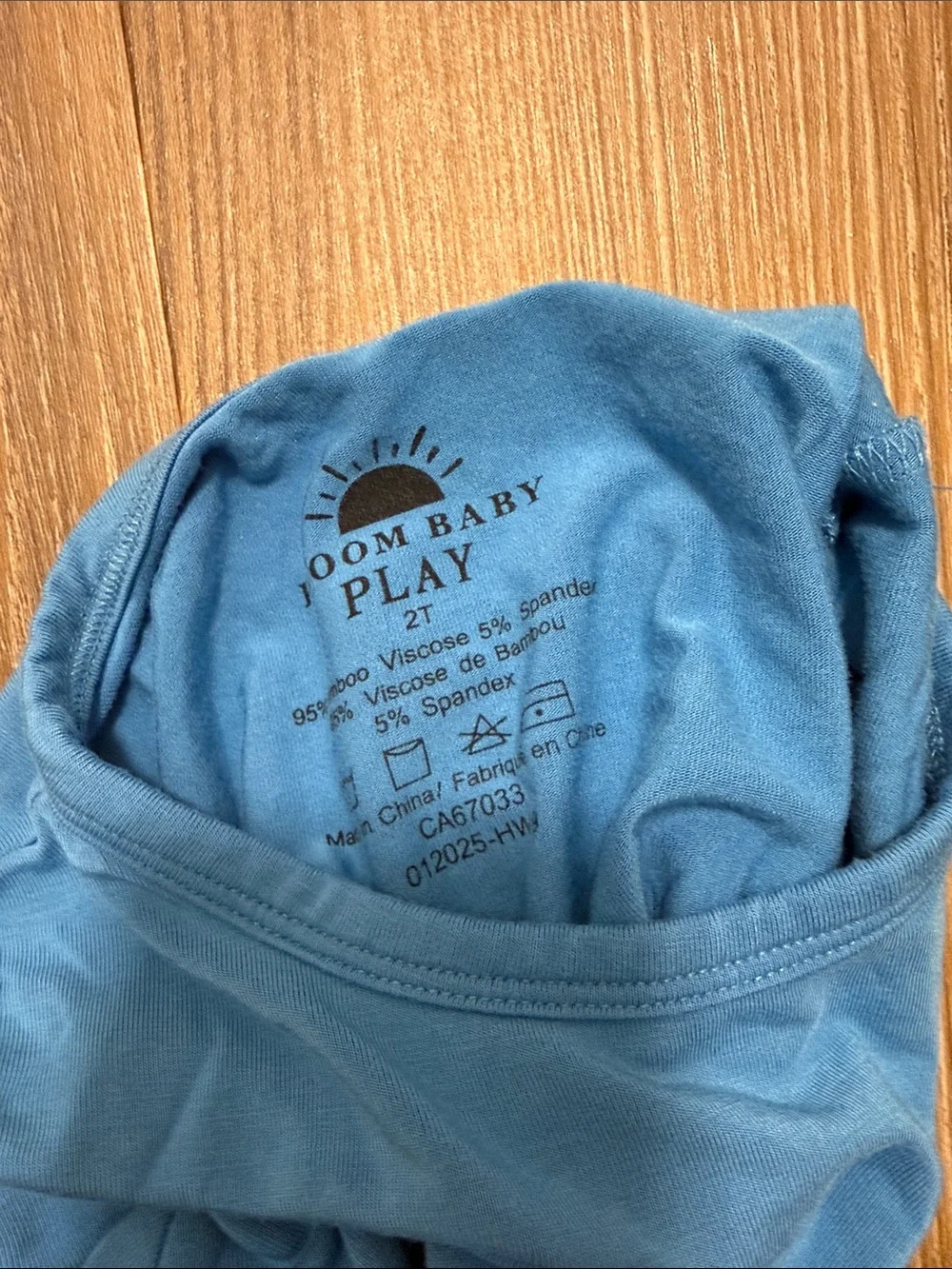 Ploom baby bamboo blue Short Sleeve Top & Shorts 2T